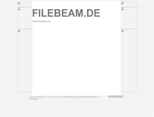 Tablet Screenshot of filebeam.de